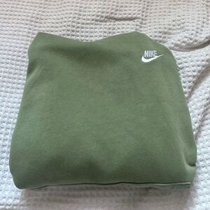 Large nike sage green hoodie